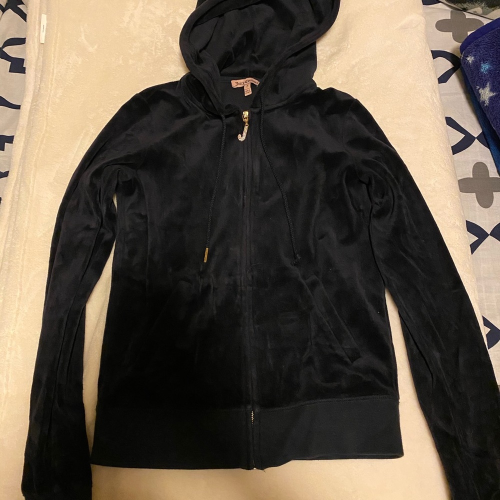 Nice Vintage juicy couture velvet zip hoodie